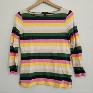 J. Crew - Boatneck Vintage Stripe Tee Preppy